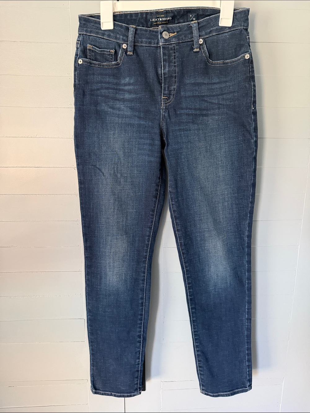 Lucky Brand Women's Medium Dark Wash Skinny Jeans